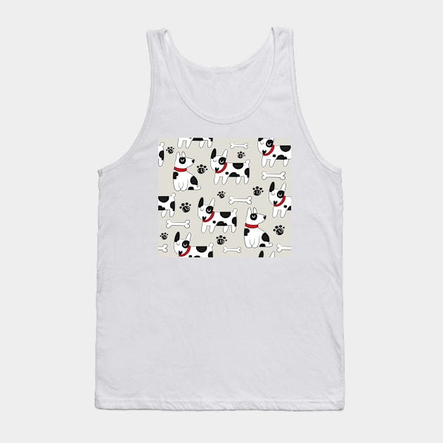 Dogs pattern face mask 2020 - dogs lovers masks - dogs footprint pattern mask Tank Top by jack22